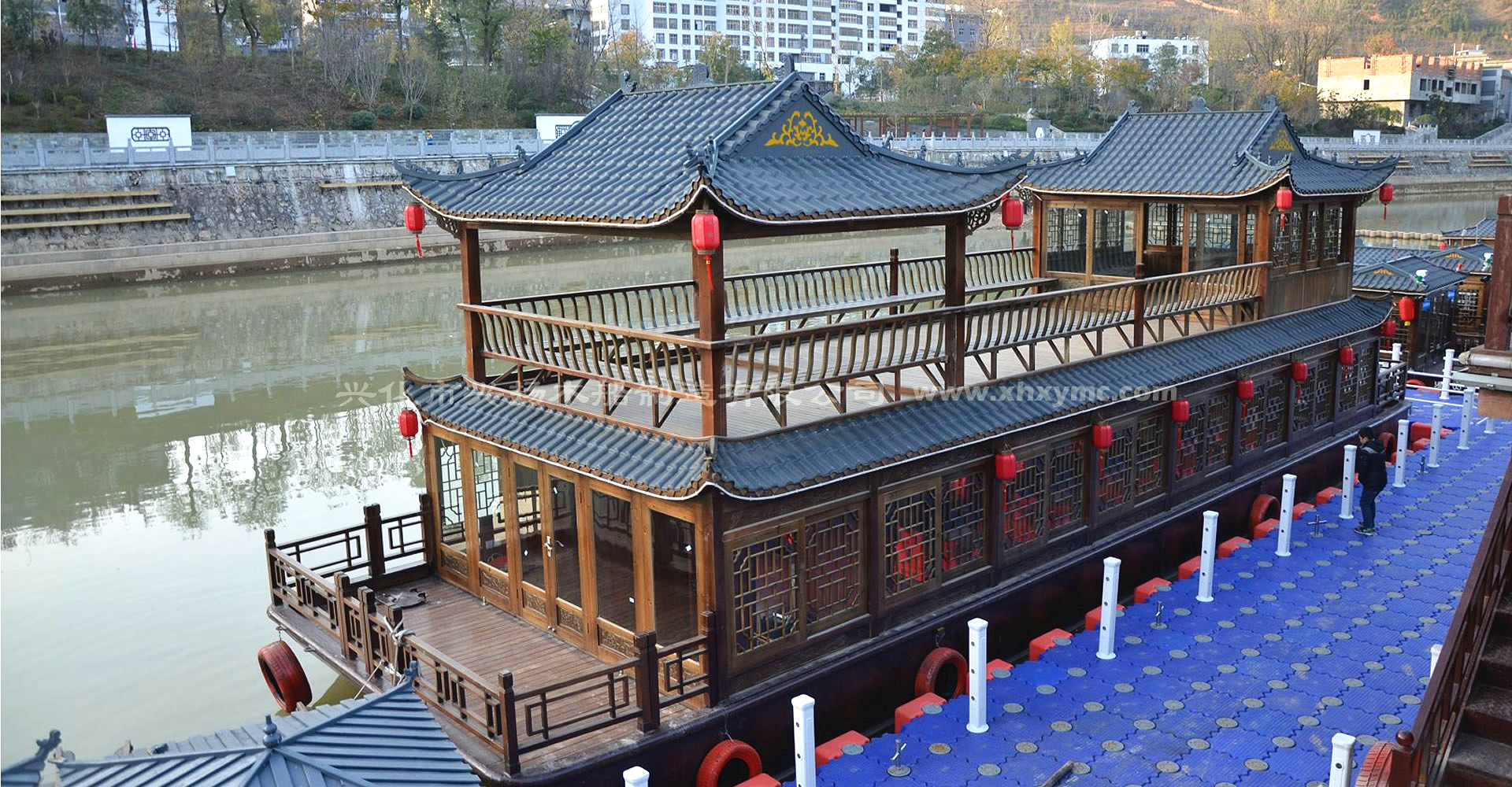 18m双层仿古画舫船